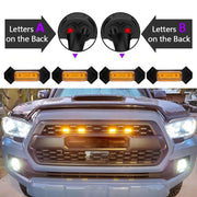 Per Toyota Tacoma TRD 2016-2019 6 in 1 LED per auto sulla griglia anteriore, luci di marcia diurna e luci larghe, 6 in 1