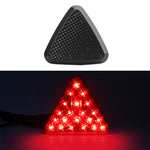 Fanale posteriore a LED con luce pilota triangolare stile X per bicicletta / mountain bike, X Style