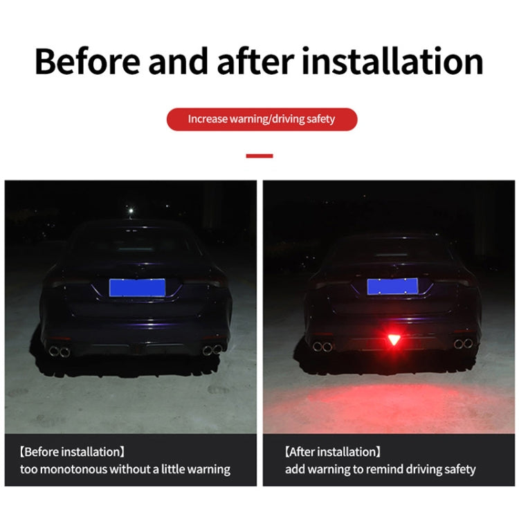 Fanale posteriore a LED con luce pilota triangolare stile X per bicicletta / mountain bike, X Style