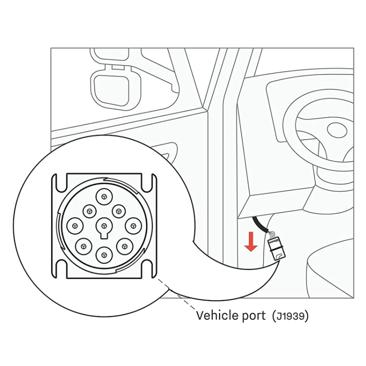 Cavo diagnosi connettore Cummins J1939 9 pin
