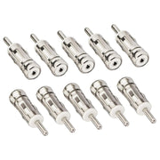 10 pezzi per auto, radio, antenna stereo, antenna, albero, maschio, adattatore, connettore DIN, DIN Connector Plug
