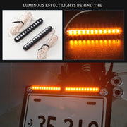 1 paio di luci per targa per moto 12LED in acqua corrente, 12LED