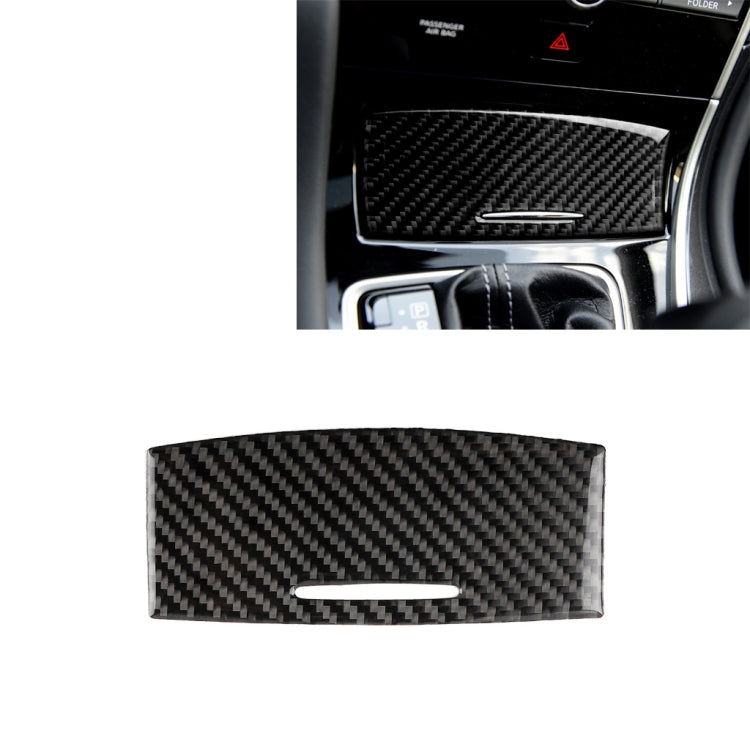 Adesivo decorativo per posacenere con cambio in fibra di carbonio per auto per Infiniti Q50 / Q60, Gear Shift Ashtray