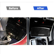 Adesivo decorativo per posacenere con cambio in fibra di carbonio per auto per Infiniti Q50 / Q60, Gear Shift Ashtray