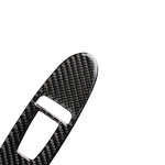 Adesivo decorativo per pannello alzacristalli in fibra di carbonio per auto da 4 pezzi per Infiniti Q50, guida a sinistra, Window Lift Panel (A)