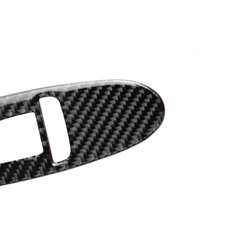 Adesivo decorativo per pannello alzacristalli in fibra di carbonio per auto da 4 pezzi per Infiniti Q50, guida a sinistra, Window Lift Panel (B)