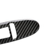 Adesivo decorativo per pannello alzacristalli in fibra di carbonio per auto da 4 pezzi per Infiniti Q50, guida a sinistra, Window Lift Panel (B)