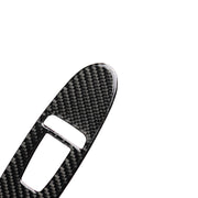 Adesivo decorativo per pannello alzacristalli in fibra di carbonio per auto da 2 pezzi per Infiniti Q60, guida a sinistra, Window Lift Panel (2 PCS)