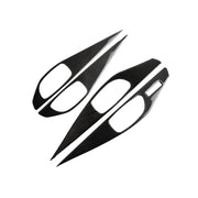 Adesivo decorativo per pannello maniglia interna porta in fibra di carbonio da 4 pezzi per Infiniti Q50, guida a sinistra, Door Inner Handle Panel (A)