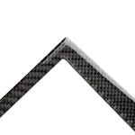 Adesivo decorativo per telaio di navigazione in fibra di carbonio per auto per Infiniti Q50 / Q60, Navigation Frame