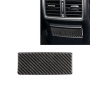 Adesivo decorativo per pannello posacenere per sedile posteriore in fibra di carbonio per auto per Infiniti Q50 / Q60, Rear Seat Ashtray Panel