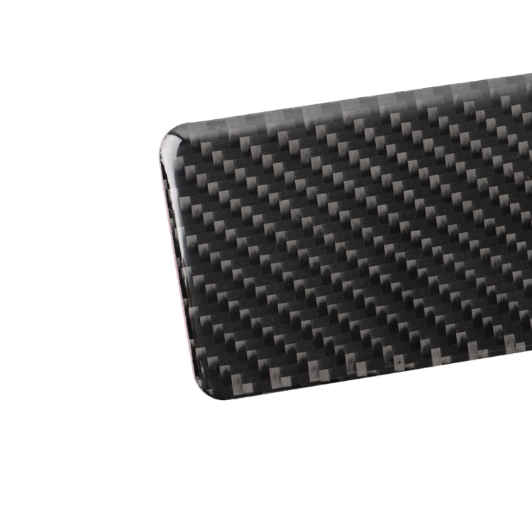 Adesivo decorativo per pannello posacenere per sedile posteriore in fibra di carbonio per auto per Infiniti Q50 / Q60, Rear Seat Ashtray Panel