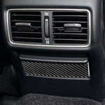 Adesivo decorativo per pannello posacenere per sedile posteriore in fibra di carbonio per auto per Infiniti Q50 / Q60, Rear Seat Ashtray Panel
