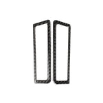 2 adesivi decorativi per cornice di uscita aria per colonna in fibra di carbonio per auto per Infiniti Q50 / Q60, A Column Air Outlet Frame
