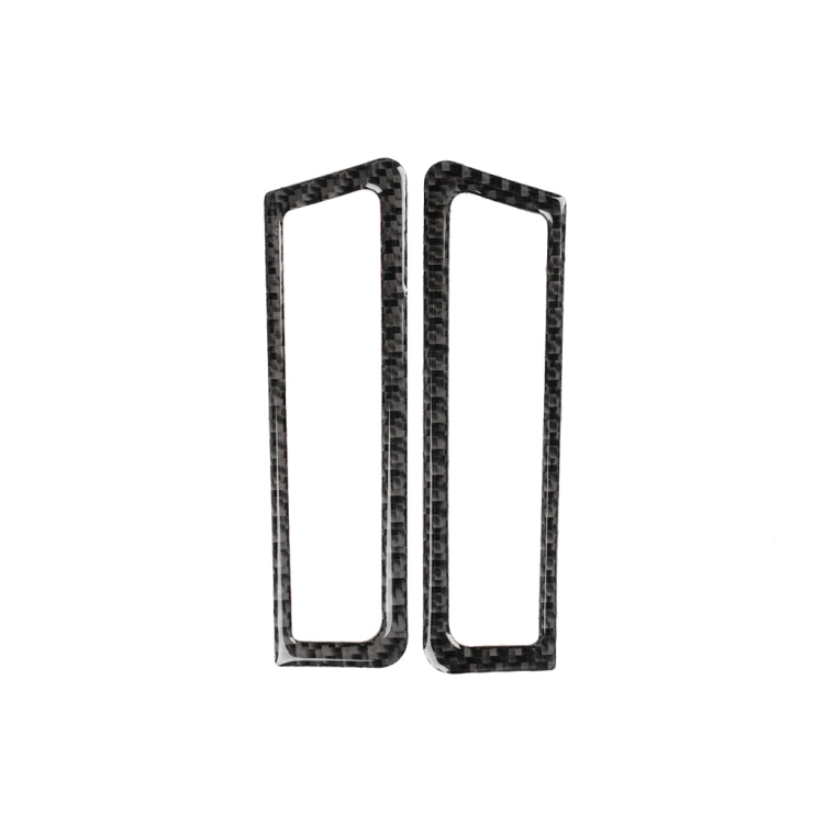 2 adesivi decorativi per cornice di uscita aria per colonna in fibra di carbonio per auto per Infiniti Q50 / Q60, A Column Air Outlet Frame