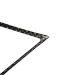 Adesivo decorativo per telaio di uscita dell'aria centrale in fibra di carbonio per auto da 2 pezzi per Infiniti Q50 / Q60, Central Air Outlet Frame