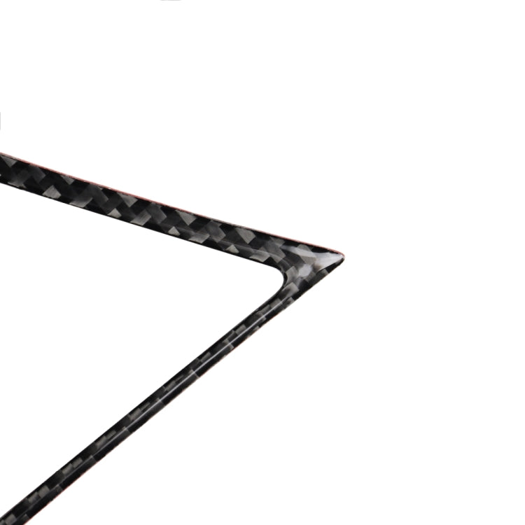 Adesivo decorativo per telaio di uscita dell'aria centrale in fibra di carbonio per auto da 2 pezzi per Infiniti Q50 / Q60, Central Air Outlet Frame