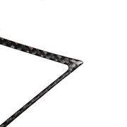 Adesivo decorativo per telaio di uscita dell'aria centrale in fibra di carbonio per auto da 2 pezzi per Infiniti Q50 / Q60, Central Air Outlet Frame