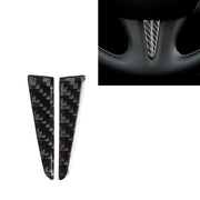 Volante per auto in fibra di carbonio da 2 pezzi sotto l'adesivo decorativo per Infiniti Q50 / Q60, Steering Wheel Below