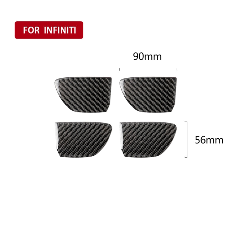 Adesivo decorativo maniglia interna porta Infiniti Q50 Q60
