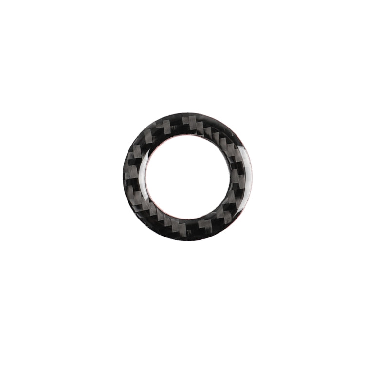Adesivo decorativo per avvio con un solo pulsante in fibra di carbonio per auto per Infiniti Q50 / Q60, One-button Start