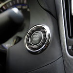 Adesivo decorativo per avvio con un solo pulsante in fibra di carbonio per auto per Infiniti Q50 / Q60, One-button Start