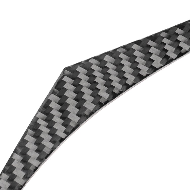 Adesivo decorativo per cruscotto lato destro in fibra di carbonio per auto per Infiniti Q50 / Q60, guida a sinistra, Right Side of the Dashboard