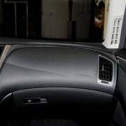 Adesivo decorativo per cruscotto lato destro in fibra di carbonio per auto per Infiniti Q50 / Q60, guida a sinistra, Right Side of the Dashboard