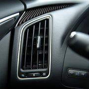 Adesivo decorativo per cruscotto lato sinistro in fibra di carbonio per auto per Infiniti Q50 / Q60, guida a sinistra, Left Side of the Dashboard