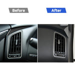 Adesivo decorativo per cruscotto lato sinistro in fibra di carbonio per auto per Infiniti Q50 / Q60, guida a sinistra, Left Side of the Dashboard