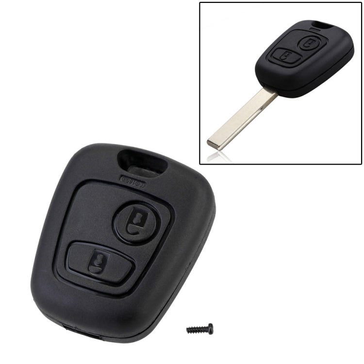 2 coperture per chiave telecomando auto 307 bocca per PSA Peugeot Citroen, For PSA Peugeot Citroen