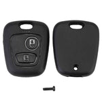 2 coperture per chiave telecomando auto 307 bocca per PSA Peugeot Citroen, For PSA Peugeot Citroen