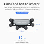 Supporto auto a gravità per smartphone con sei artigli