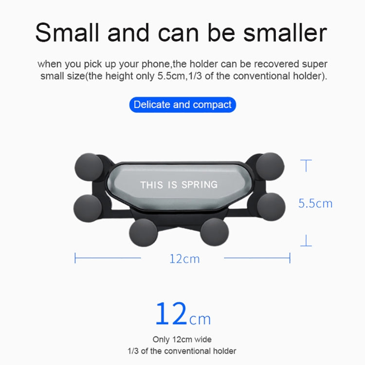 Supporto auto a gravità per smartphone con sei artigli