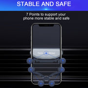Staffa per supporto per telefono cellulare a gravità a sei artigli con presa d'aria per auto, Six-claw Phone Holder(Black), Six-claw Phone Holder(Red), Six-claw Phone Holder(Silver)