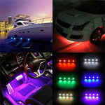 Lampada decorativa per illuminazione colorata 4 in 1 per auto universale Controllo APP RGB Telaio Atmosfera Luci, Car APP Control Atmosphere Lights