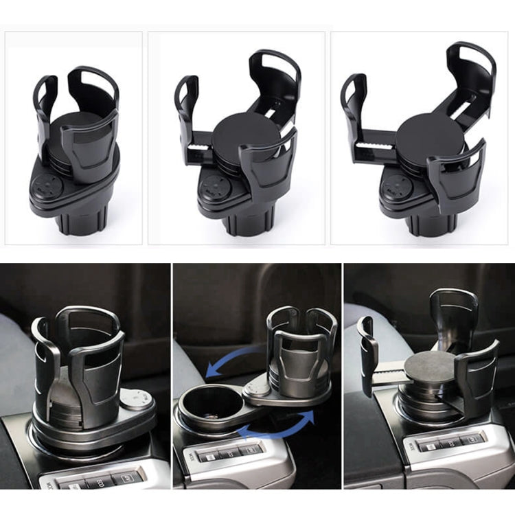 Portabevande universale per auto in plastica nero
