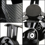 Portabevande multifunzionale per portabicchieri con struttura in fibra di carbonio universale per auto, Carbon Fiber Texture