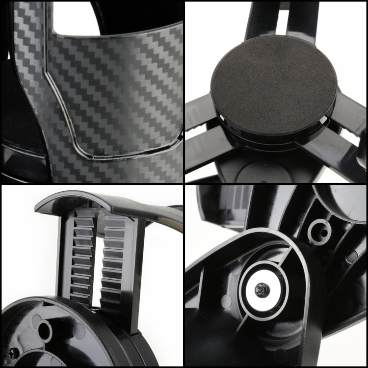 Portabevande multifunzionale per portabicchieri con struttura in fibra di carbonio universale per auto, Carbon Fiber Texture