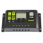 Regolatore di carica solare FOXSUR 10A Regolatore di identificazione automatica 12V / 24V, 10A