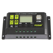 Regolatore di carica solare FOXSUR 10A Regolatore di identificazione automatica 12V / 24V, 10A