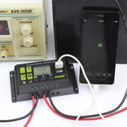 Regolatore di carica solare FOXSUR 10A Regolatore di identificazione automatica 12V / 24V, 10A