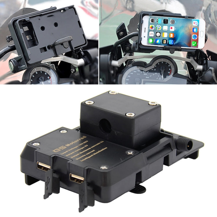 Staffa per caricabatterie USB per supporto per telefono cellulare per moto, USB Charger Bracket