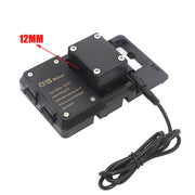 Staffa per caricabatterie USB per supporto per telefono cellulare per moto, USB Charger Bracket