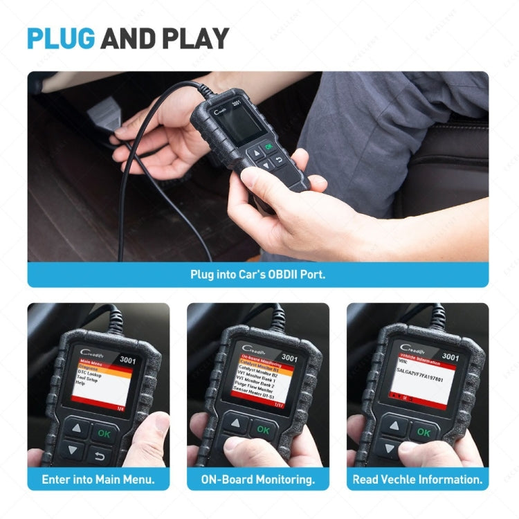 Avvia Creader CR3001 Strumento diagnostico OBD2 auto