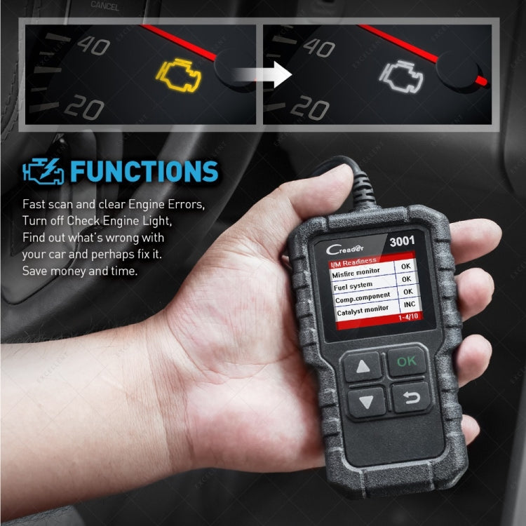 Avvia Creader CR3001 Strumento diagnostico OBD2 auto