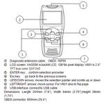 Strumento diagnostico per rilevatore di guasti OBD2 per mini lettore di codici per auto OE581, OE581
