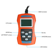VAG506M Mini lettore di codici per auto OBD2 Strumento diagnostico rilevatore di guasti, versione nordica, VAG506M, Nordic Version