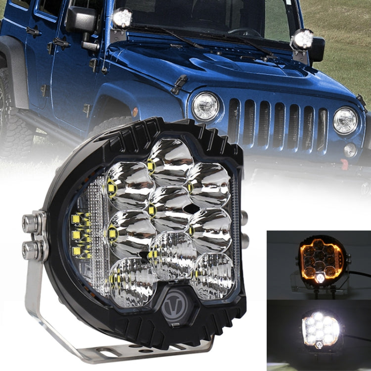 Faro LED per auto da 5 pollici DC12V-24V 5000LM 6500K 50W per Jeep Wrangler / Harley, OL-1950