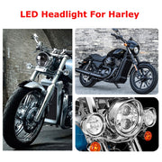 Faro LED per auto da 5,75 pollici DC12V 6000K-6500K 40W per Harley, 5.75 inch, 40W